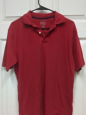 Izod Red Men's Polo Shirt - Short Sleeve Size Medium